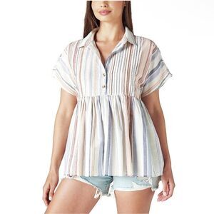 Lucky Brand Women's Babydoll Tunic Shirt size XXL
